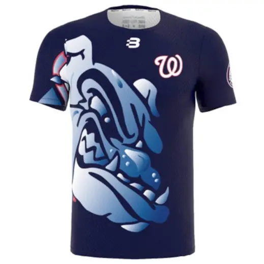 Unisex 160g Birdseye Crew Neck Sublimated T-Shirt Blue Colour